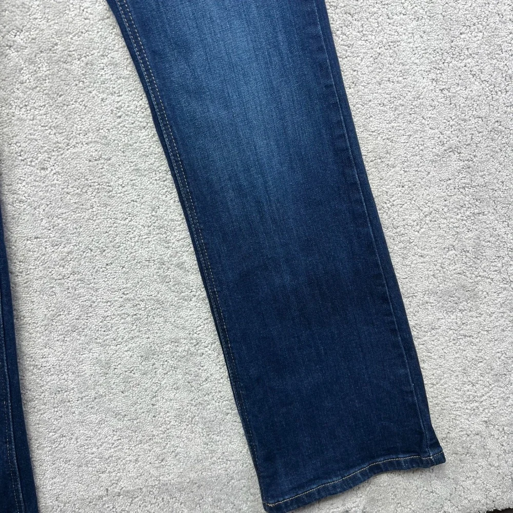 Ariat REAL Jeans Women 31R(31x32.5) High Rise Bootcut Ballary Blue Denim Stretch - Picture 7 of 16